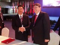 Podpis dohody mezi Královéhradeckým krajem a společností Chongqing industry