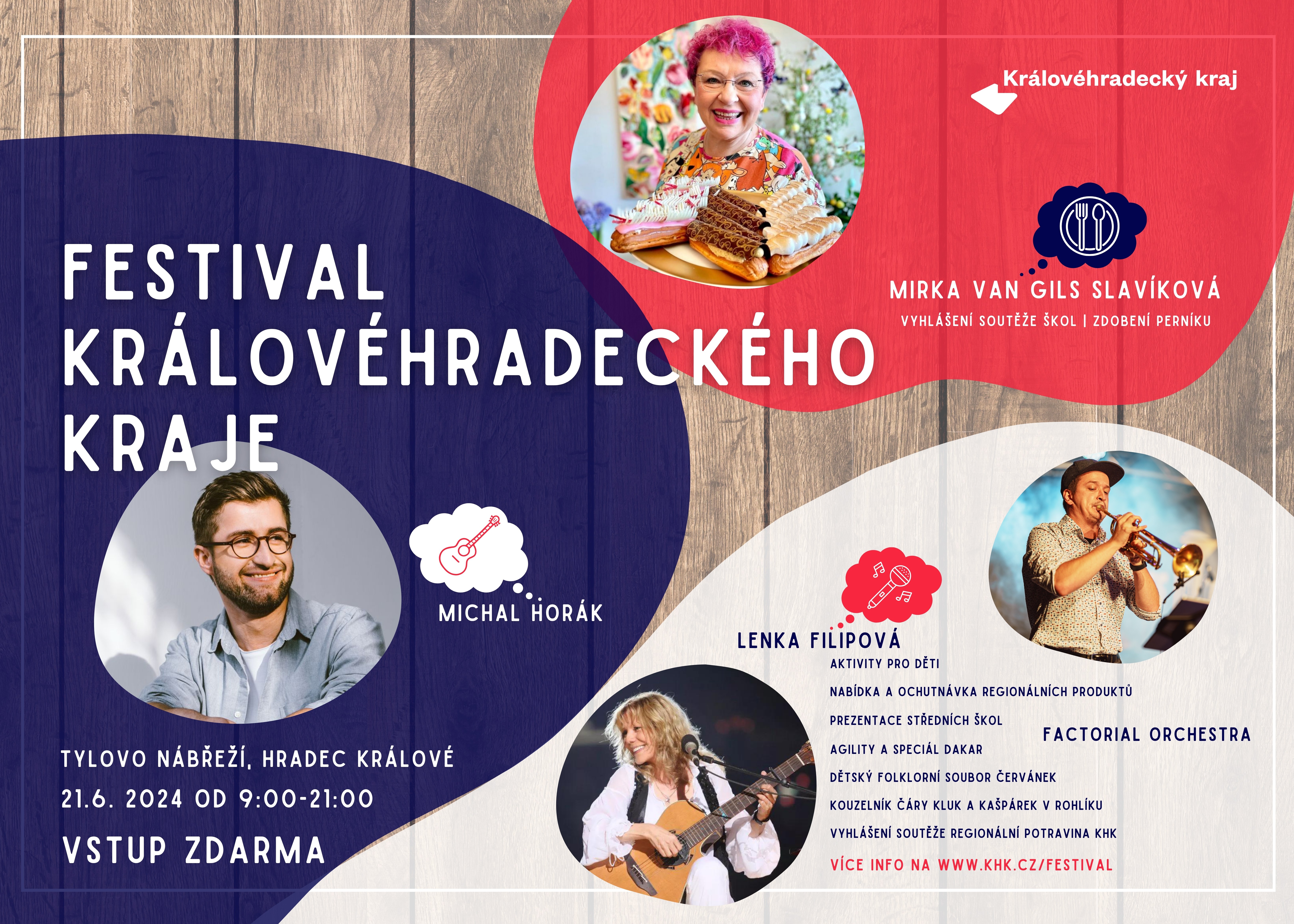Festival Královéhradeckého kraje 2024: spojení kultury a zábavy na Tylově nábřeží