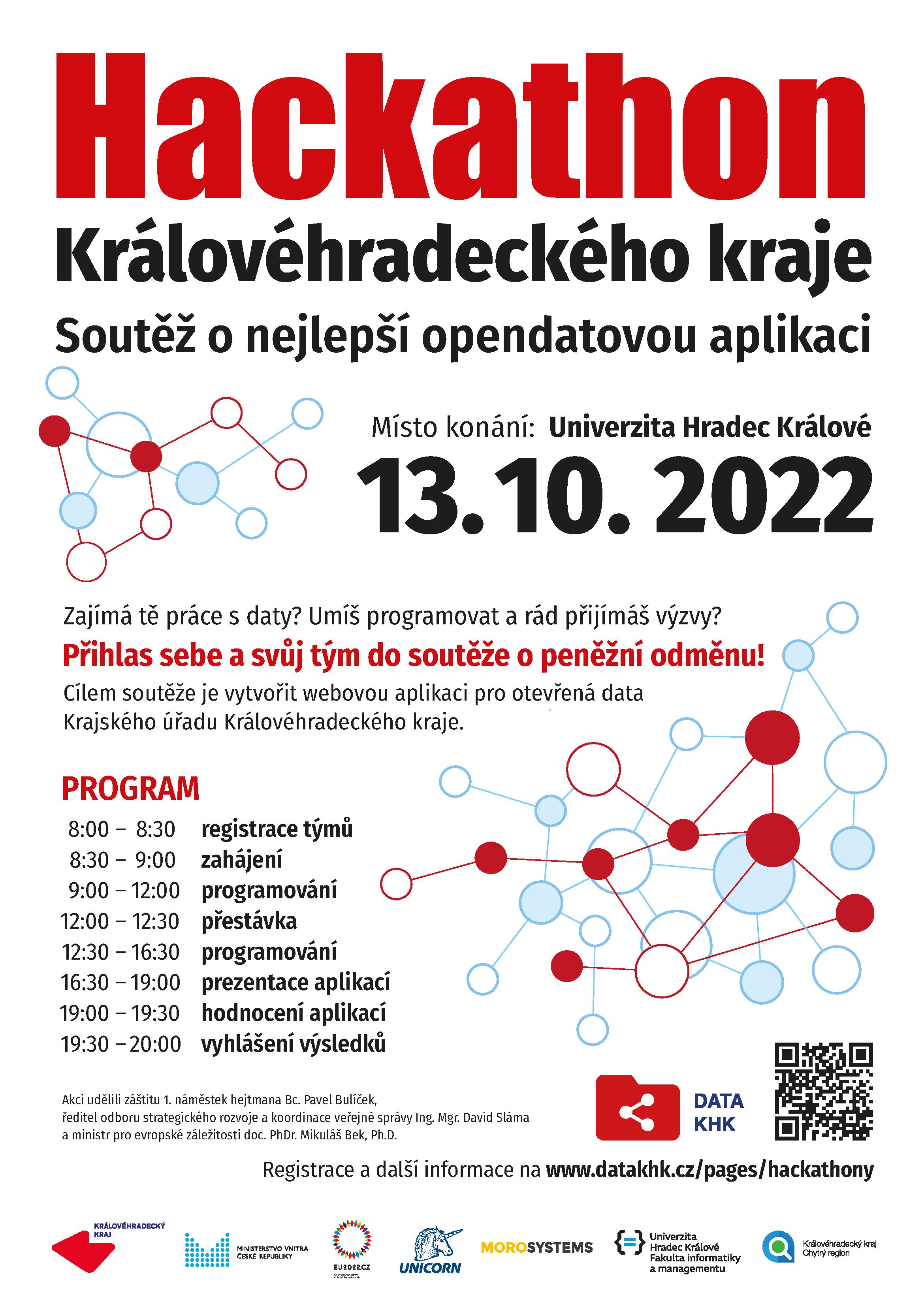 Soutěž Hackathon Královéhradeckého kraje 2022 se blíží, zájemci se mohou přihlásit do 6. října