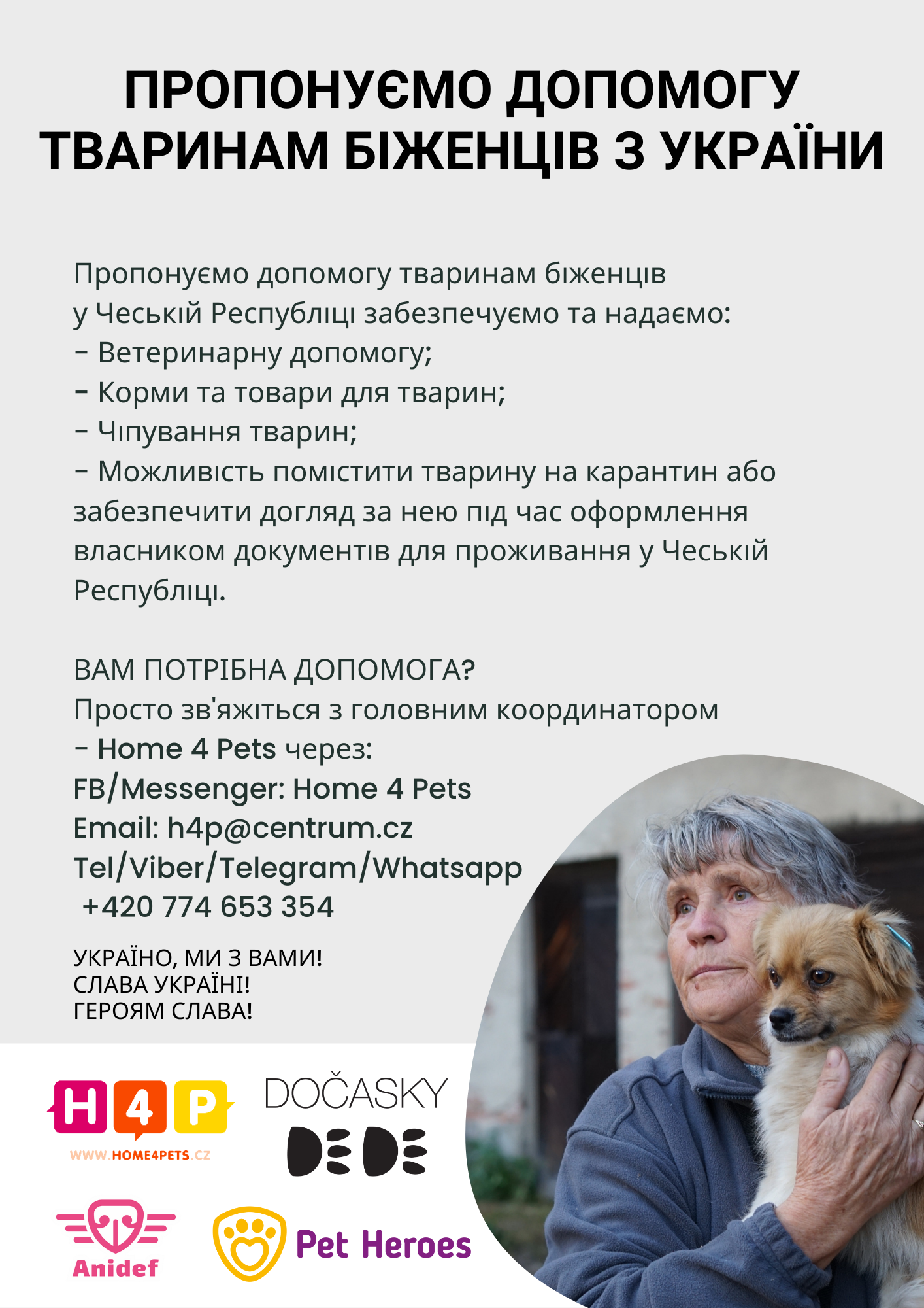 Pomoc pro zvířata uprchlíků z Ukrajiny